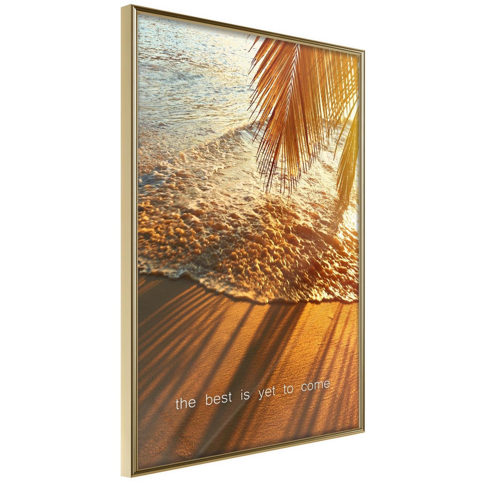 Inramad Poster / Tavla - Beach of Dreams-Poster Inramad-Artgeist-20x30-Guldram-peaceofhome.se