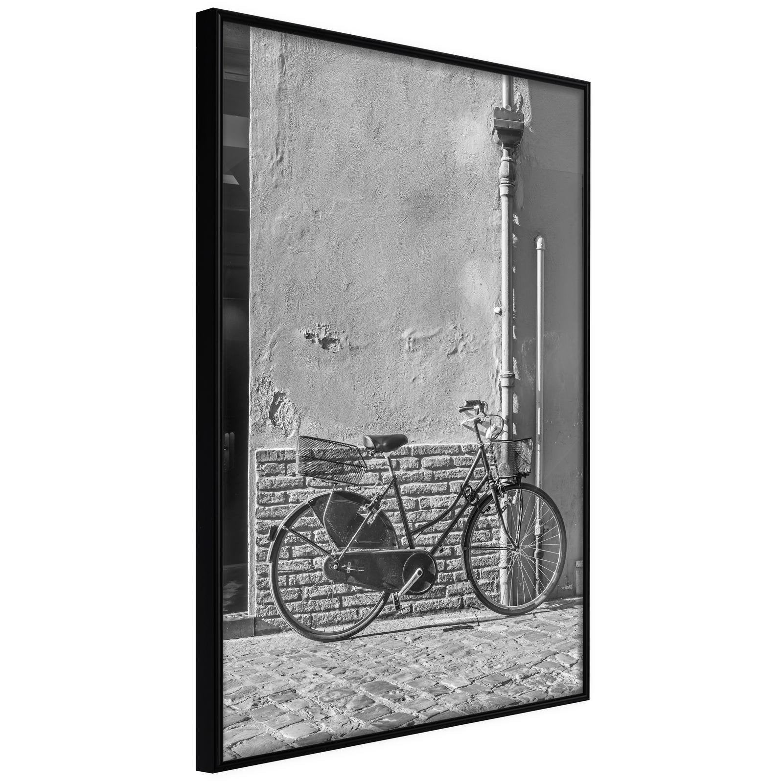 Inramad Poster / Tavla - Bicycle with Black Tires-Poster Inramad-Artgeist-20x30-Svart ram-peaceofhome.se