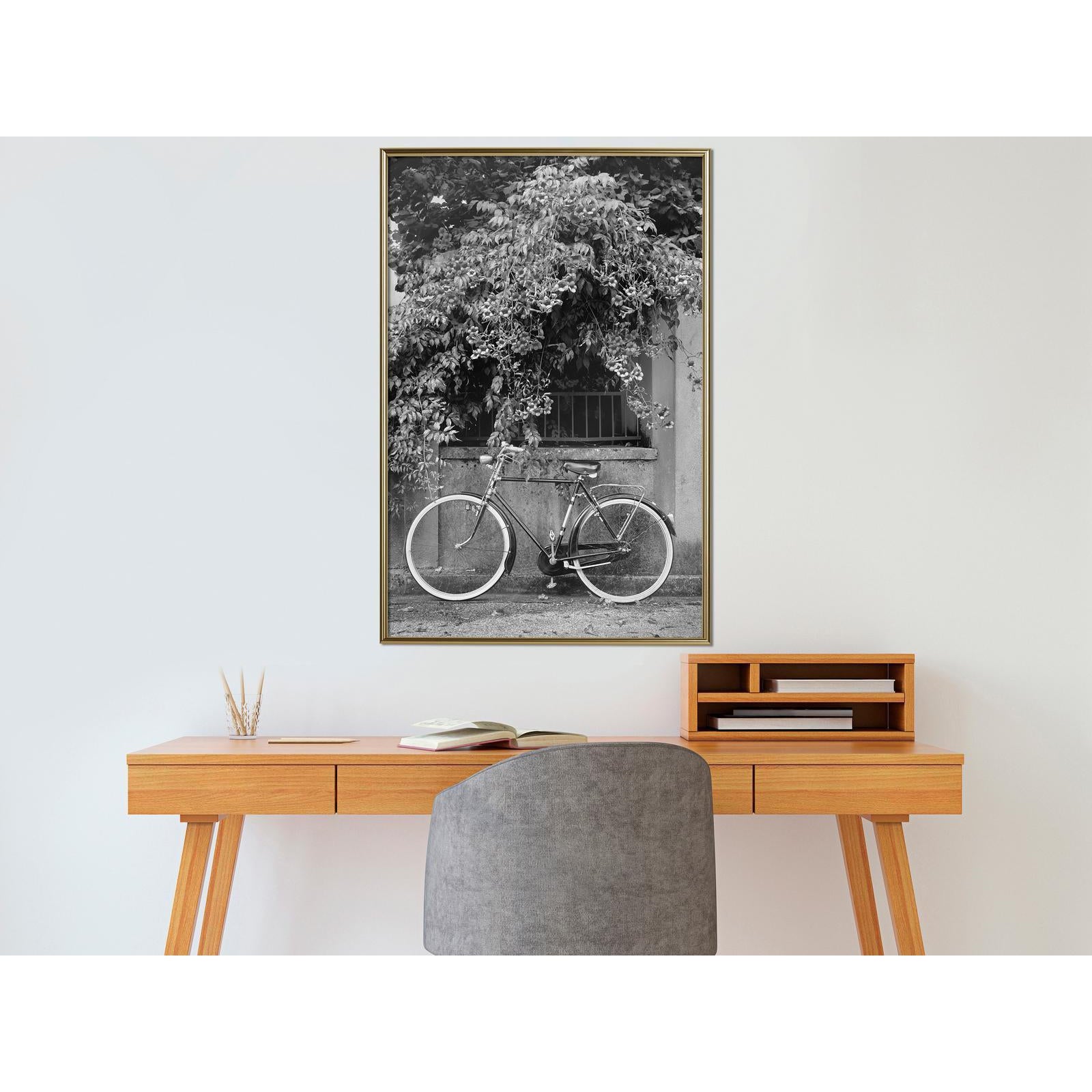 Inramad Poster / Tavla - Bicycle with White Tires-Poster Inramad-Artgeist-peaceofhome.se