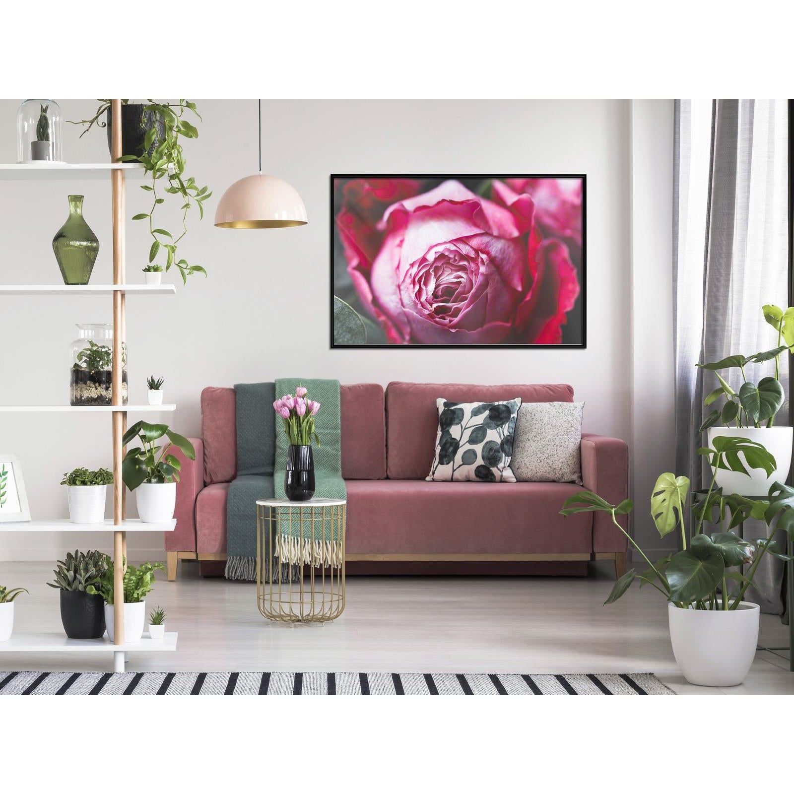 Inramad Poster / Tavla - Blooming Rose-Poster Inramad-Artgeist-peaceofhome.se