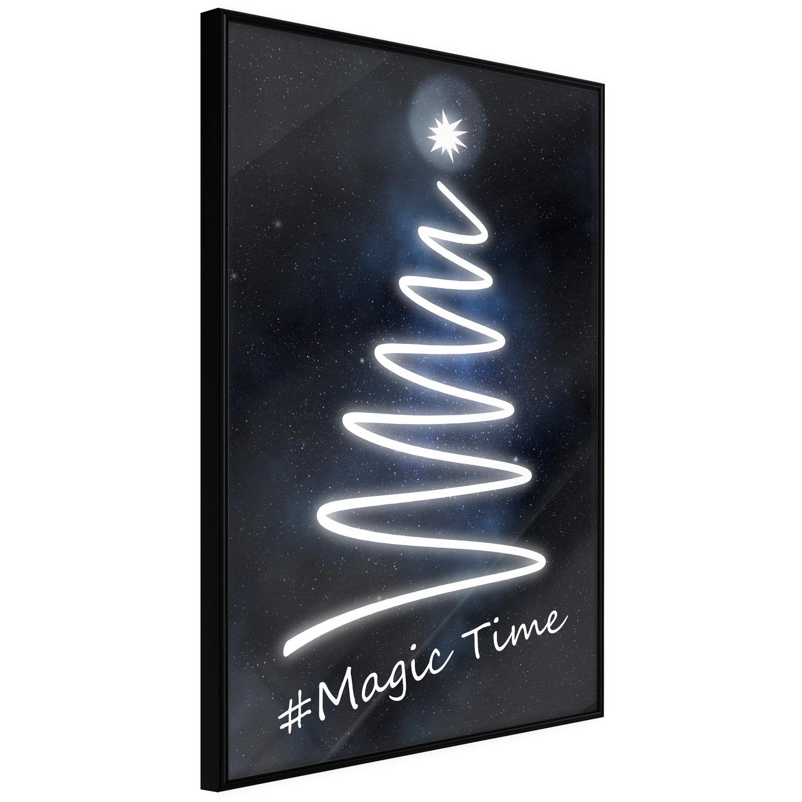 Inramad Poster / Tavla - Bright Christmas Tree-Poster Inramad-Artgeist-20x30-Svart ram-peaceofhome.se