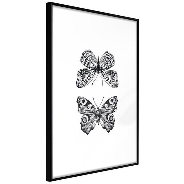 Inramad Poster / Tavla - Butterfly Collection I-Poster Inramad-Artgeist-20x30-Svart ram-peaceofhome.se