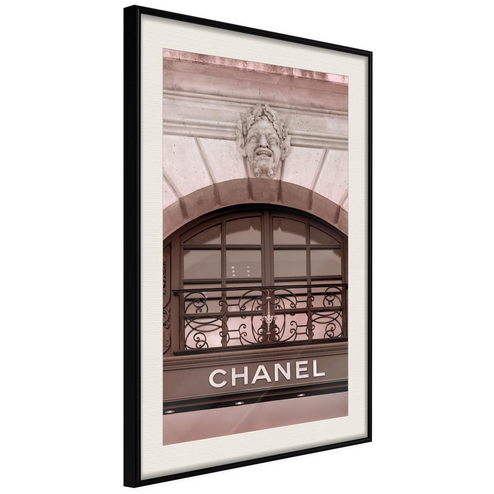 Inramad Poster / Tavla - Chanel-Poster Inramad-Artgeist-20x30-Svart ram med passepartout-peaceofhome.se