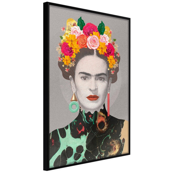 Inramad Poster / Tavla - Charismatic Frida-Poster Inramad-Artgeist-20x30-Svart ram-peaceofhome.se