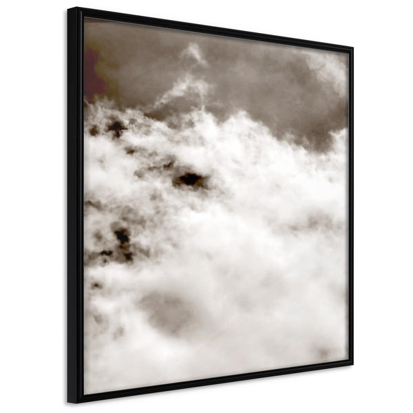 Inramad Poster / Tavla - Clouds-Poster Inramad-Artgeist-20x20-Svart ram-peaceofhome.se