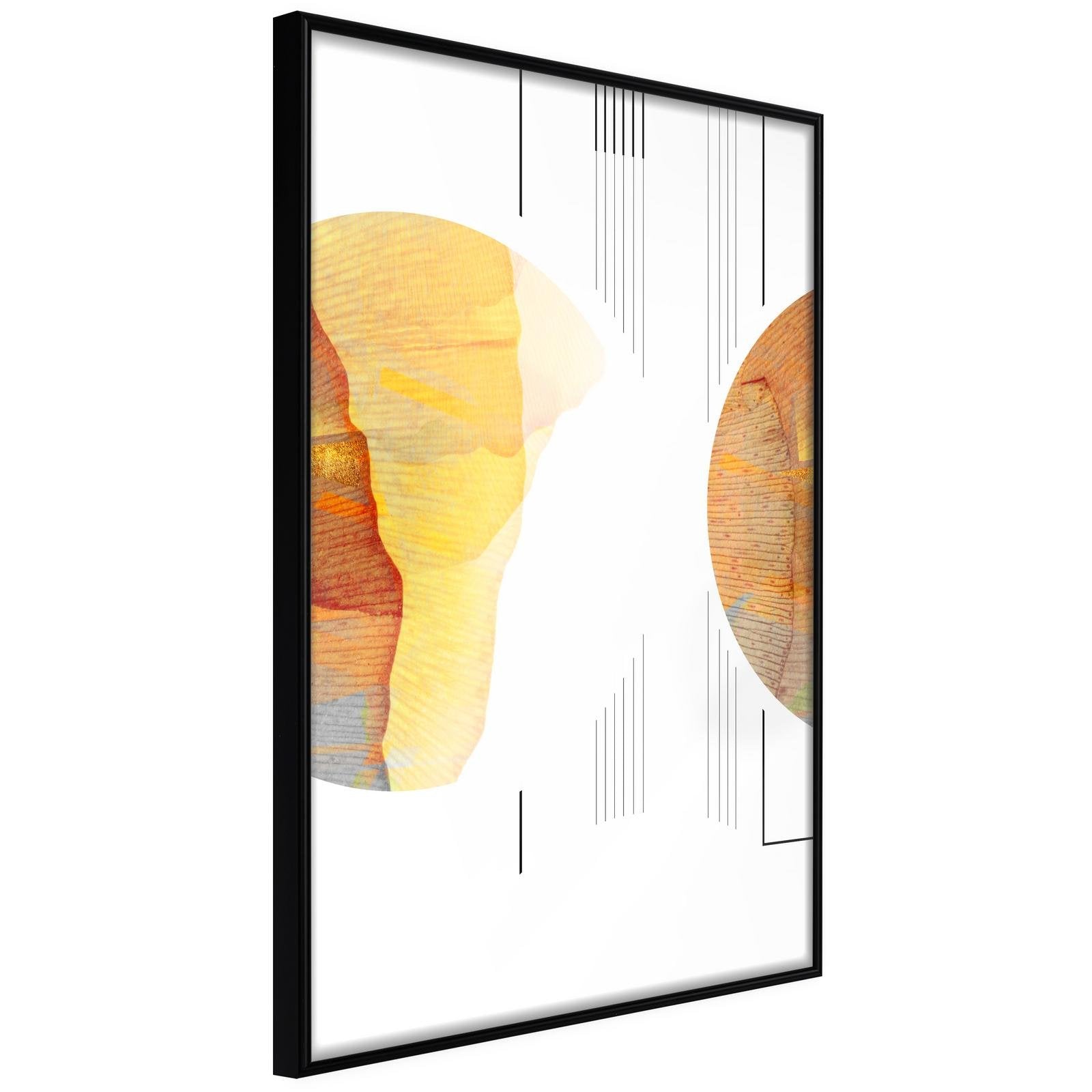 Inramad Poster / Tavla - Collision of Planets-Poster Inramad-Artgeist-20x30-Svart ram-peaceofhome.se
