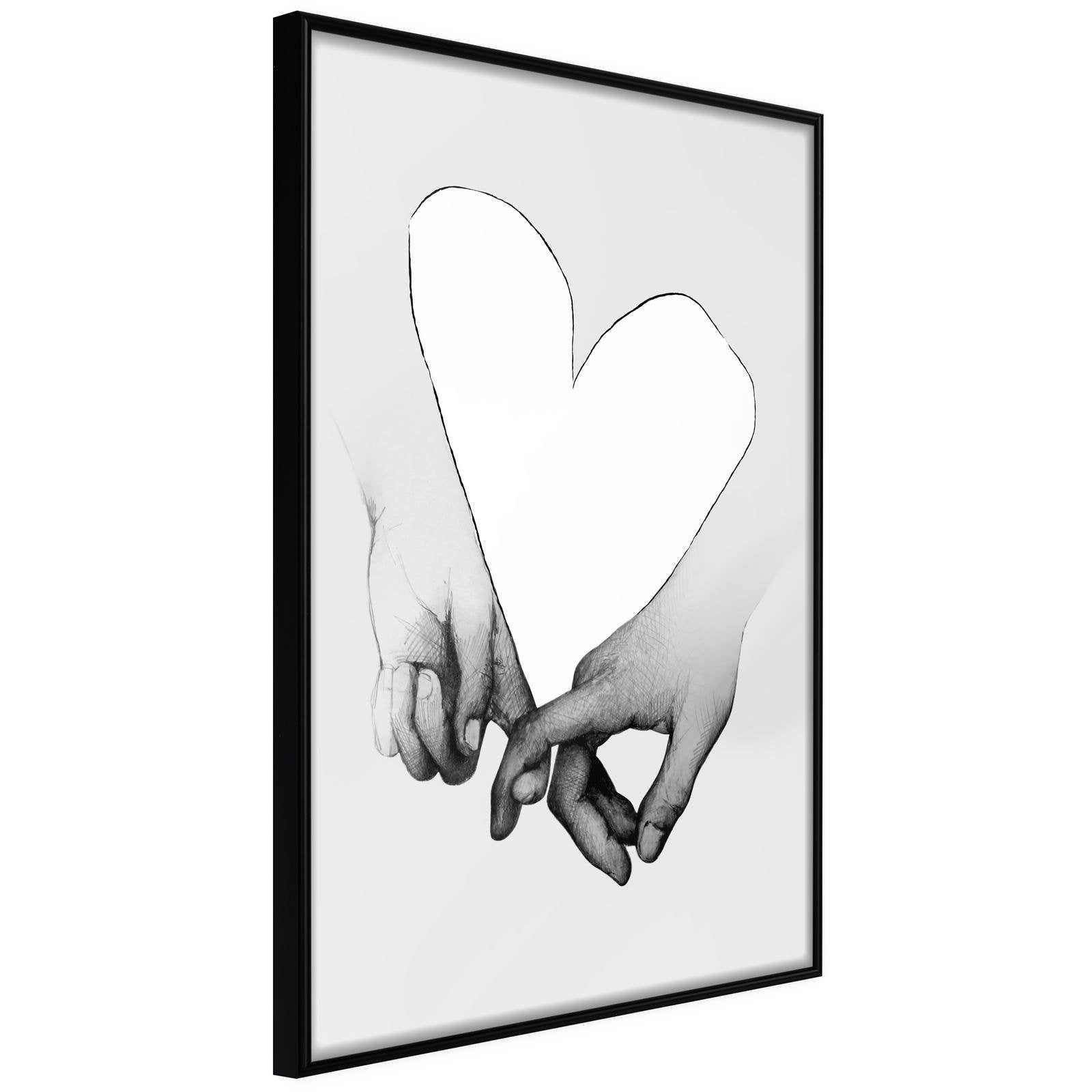 Inramad Poster / Tavla - Couple In Love-Poster Inramad-Artgeist-20x30-Svart ram-peaceofhome.se