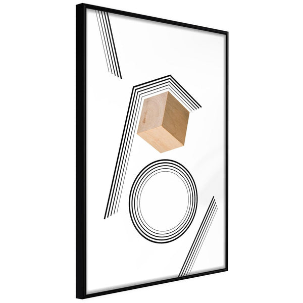 Inramad Poster / Tavla - Cube in a Trap-Poster Inramad-Artgeist-20x30-Svart ram-peaceofhome.se