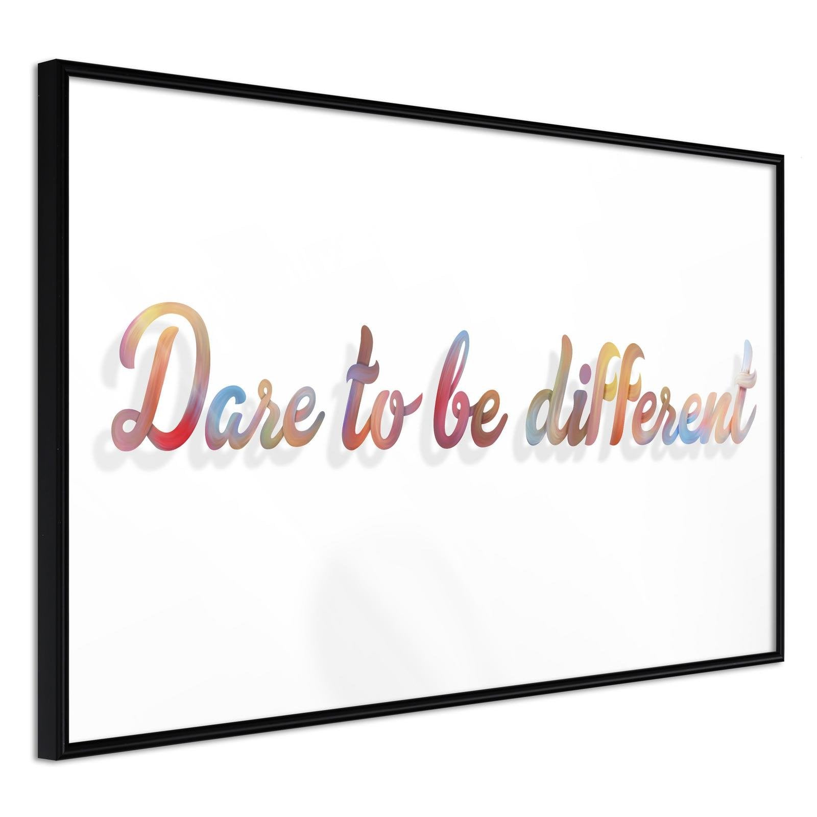 Inramad Poster / Tavla - Dare to Be Yourself-Poster Inramad-Artgeist-30x20-Svart ram-peaceofhome.se