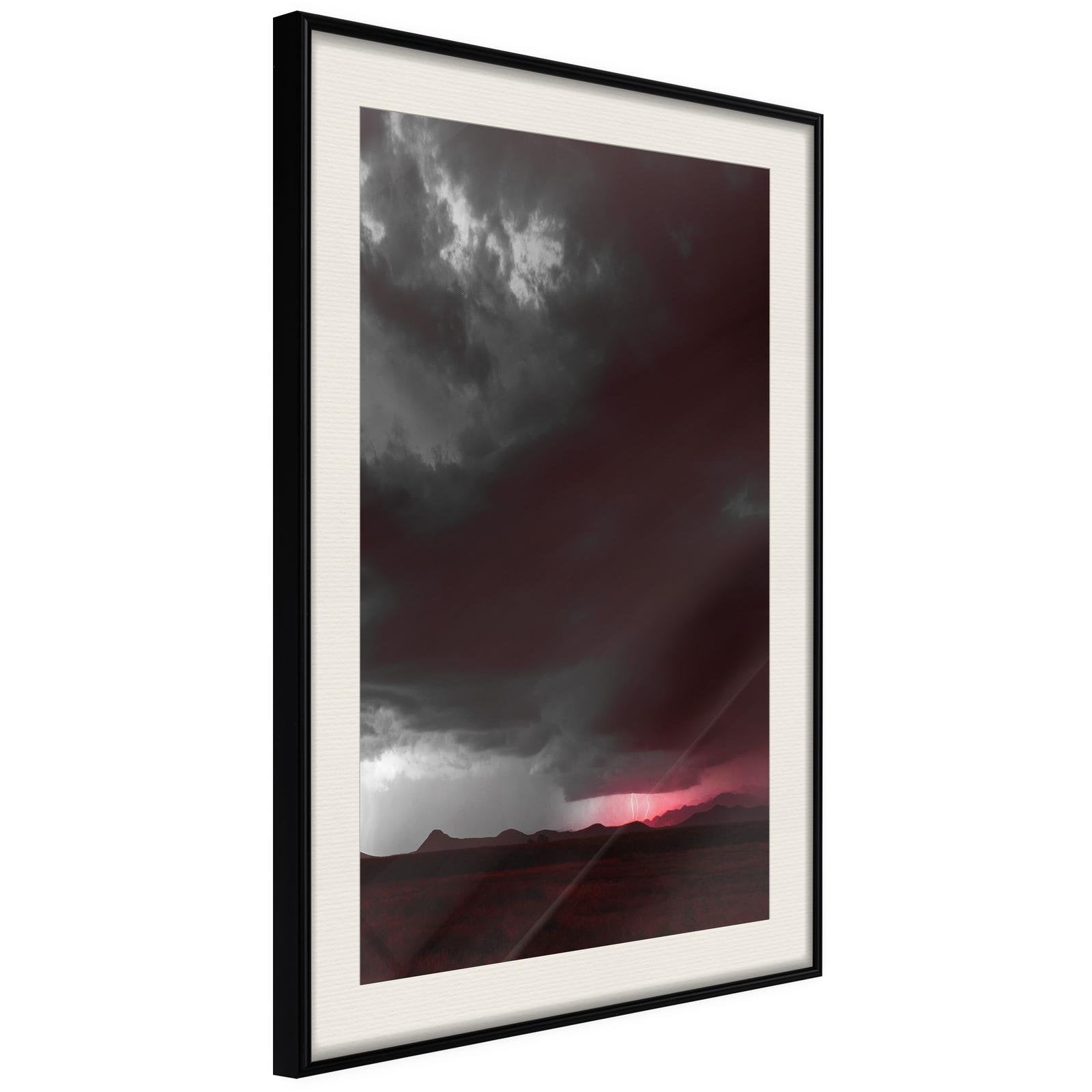 Inramad Poster / Tavla - Dark Sky-Poster Inramad-Artgeist-20x30-Svart ram med passepartout-peaceofhome.se