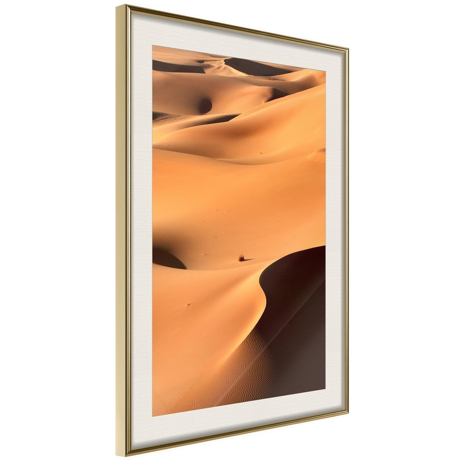 Inramad Poster / Tavla - Desert Landscape-Poster Inramad-Artgeist-20x30-Guldram med passepartout-peaceofhome.se