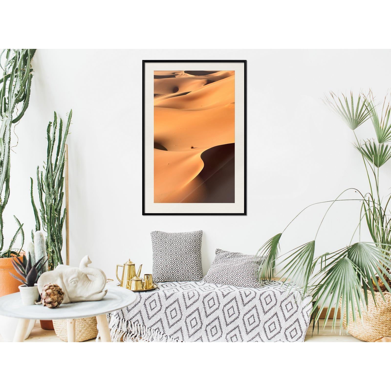 Inramad Poster / Tavla - Desert Landscape-Poster Inramad-Artgeist-peaceofhome.se