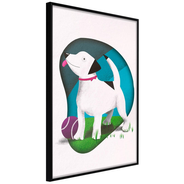 Inramad Poster / Tavla - Dog's Dream-Poster Inramad-Artgeist-20x30-Svart ram-peaceofhome.se