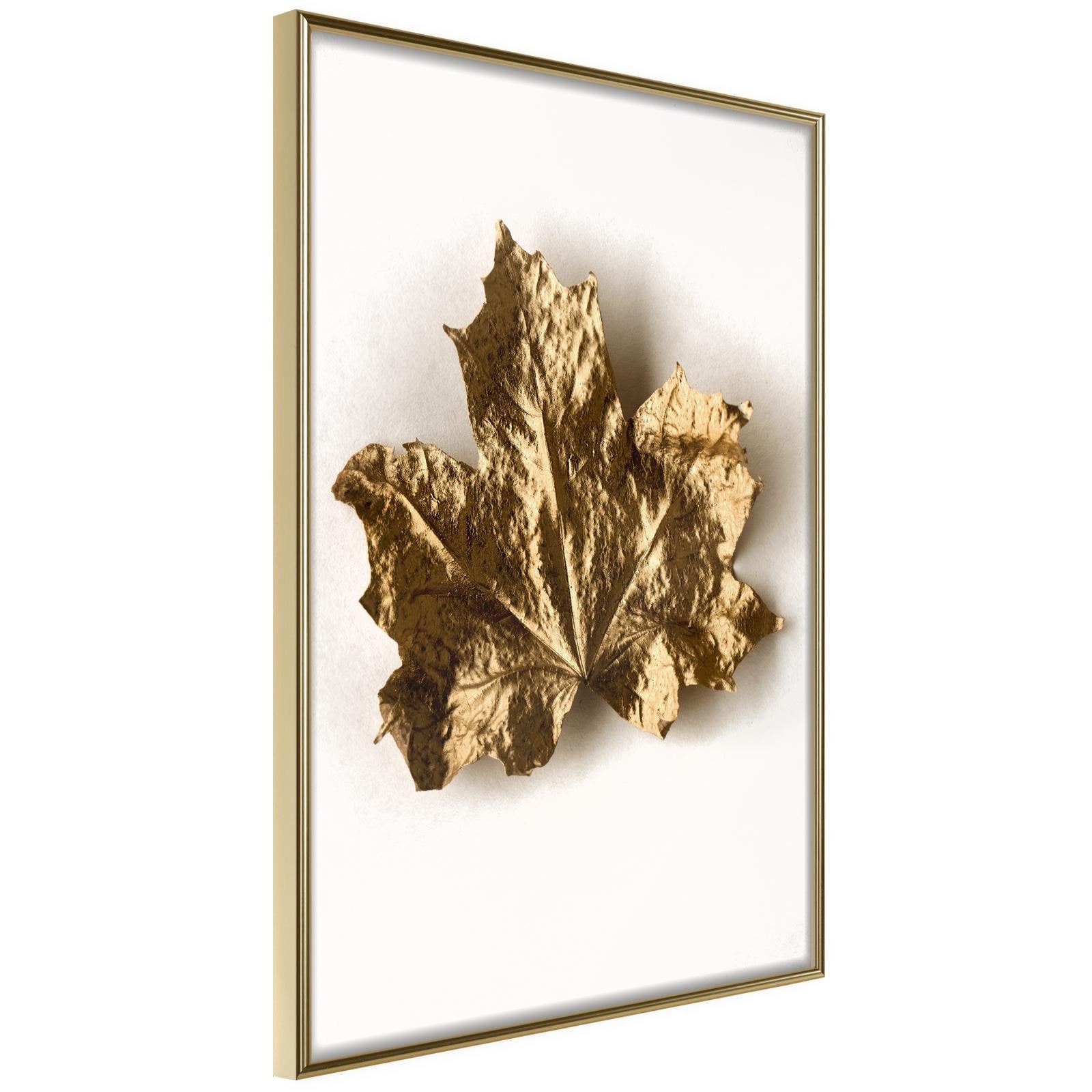 Inramad Poster / Tavla - Dried Maple Leaf-Poster Inramad-Artgeist-20x30-Guldram-peaceofhome.se