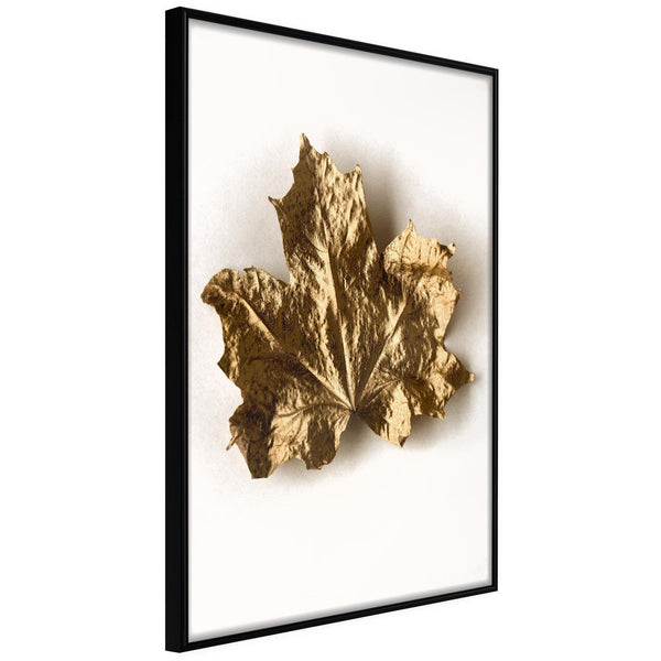 Inramad Poster / Tavla - Dried Maple Leaf-Poster Inramad-Artgeist-20x30-Svart ram-peaceofhome.se