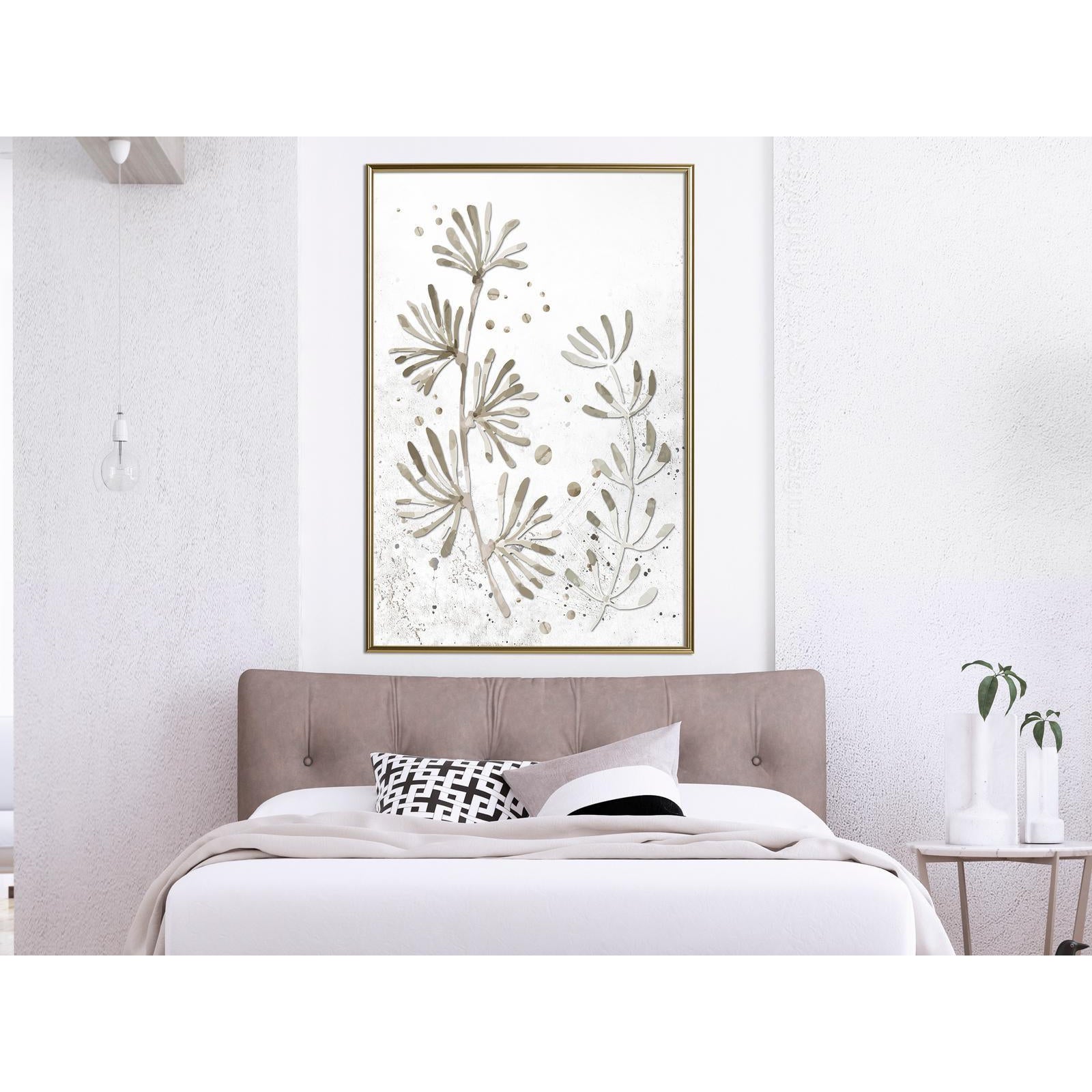 Inramad Poster / Tavla - Dried Plants-Poster Inramad-Artgeist-peaceofhome.se
