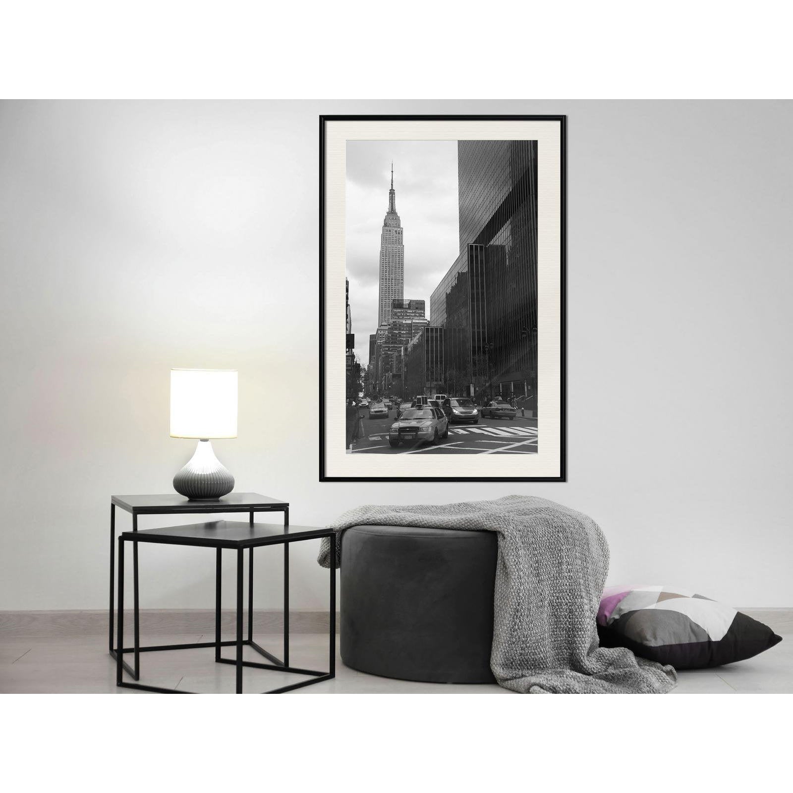 Inramad Poster / Tavla - Empire State Building-Poster Inramad-Artgeist-peaceofhome.se