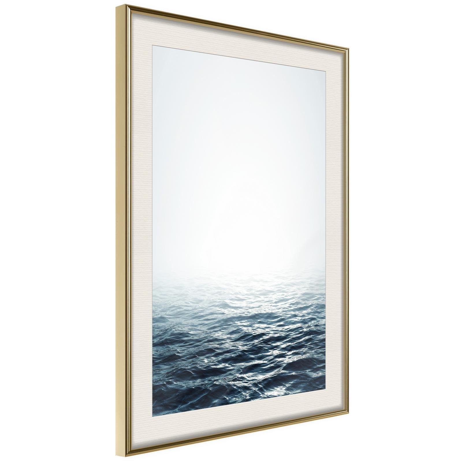 Inramad Poster / Tavla - Endless Sea-Poster Inramad-Artgeist-20x30-Guldram med passepartout-peaceofhome.se