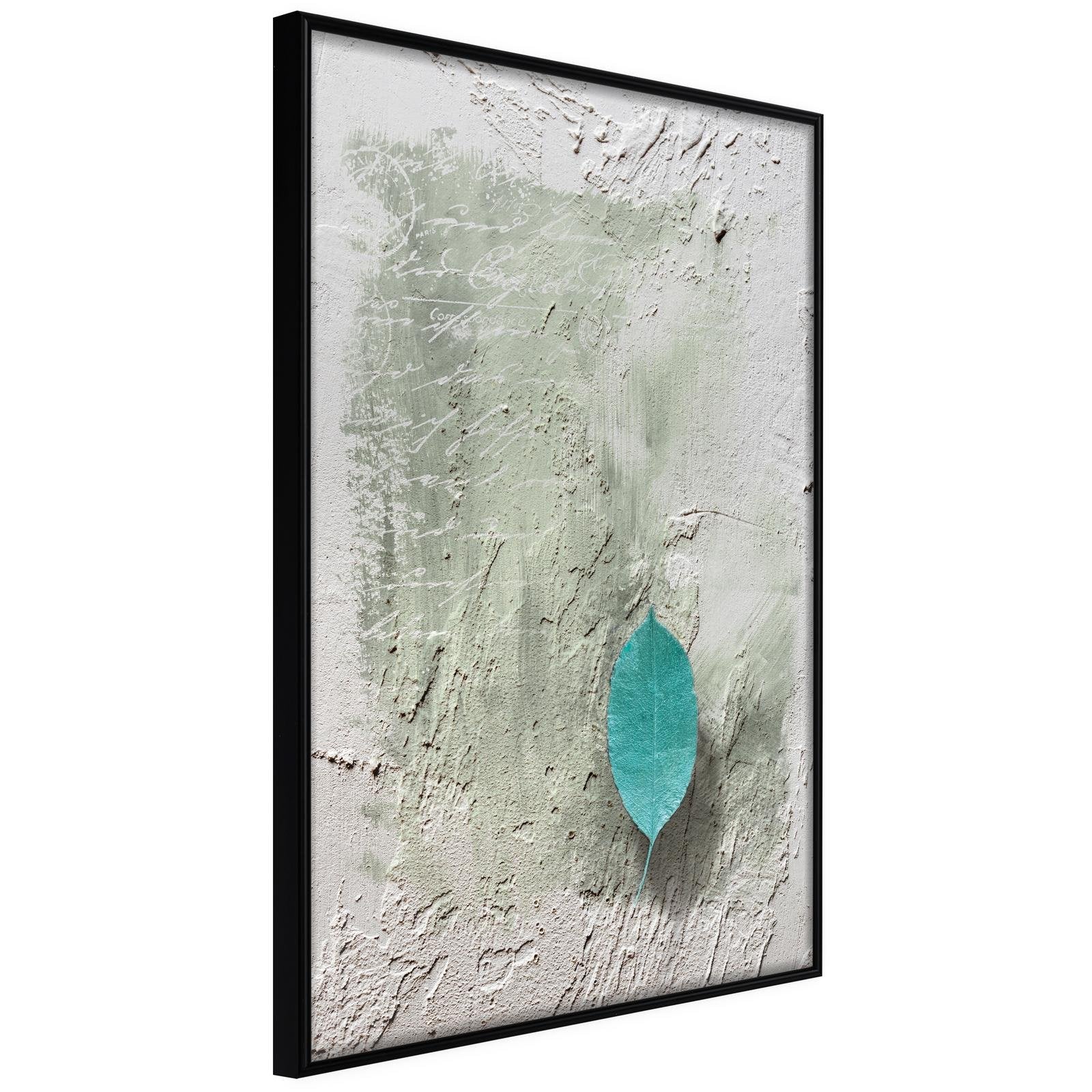 Inramad Poster / Tavla - Floating Leaf I-Poster Inramad-Artgeist-20x30-Svart ram-peaceofhome.se