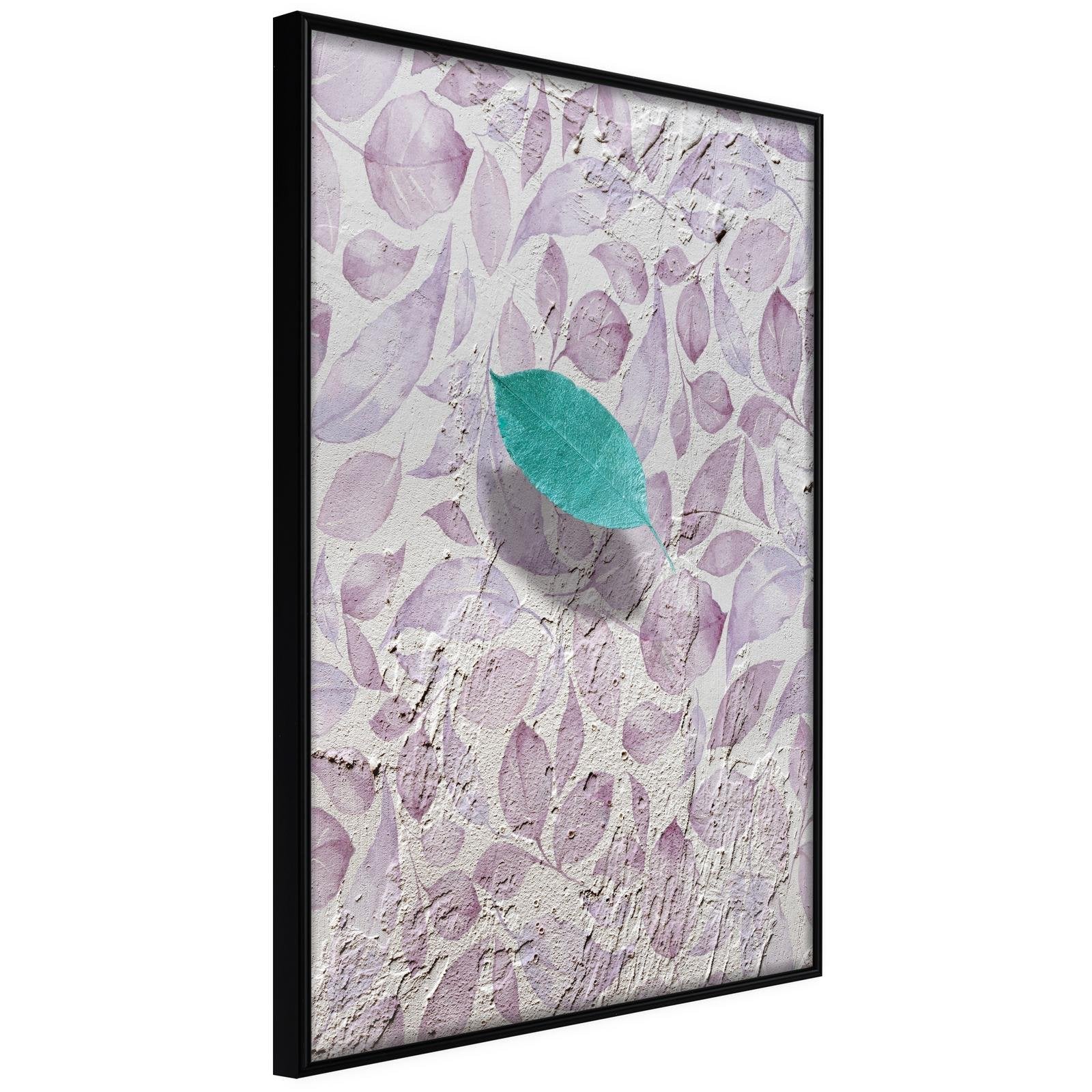 Inramad Poster / Tavla - Floating Leaf II-Poster Inramad-Artgeist-20x30-Svart ram-peaceofhome.se