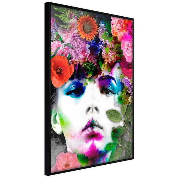 Inramad Poster / Tavla - Flower Coronet-Poster Inramad-Artgeist-20x30-Svart ram-peaceofhome.se