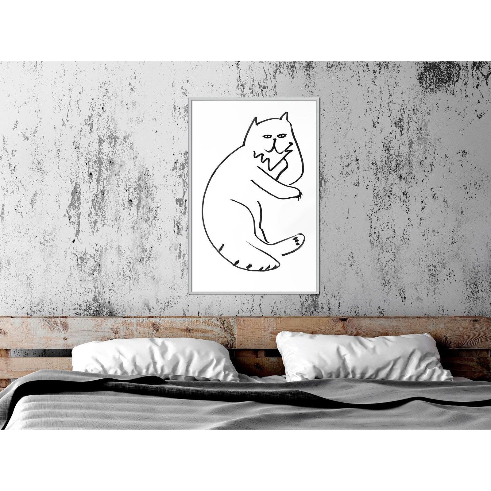 Inramad Poster / Tavla - Fluffy Rest-Poster Inramad-Artgeist-peaceofhome.se