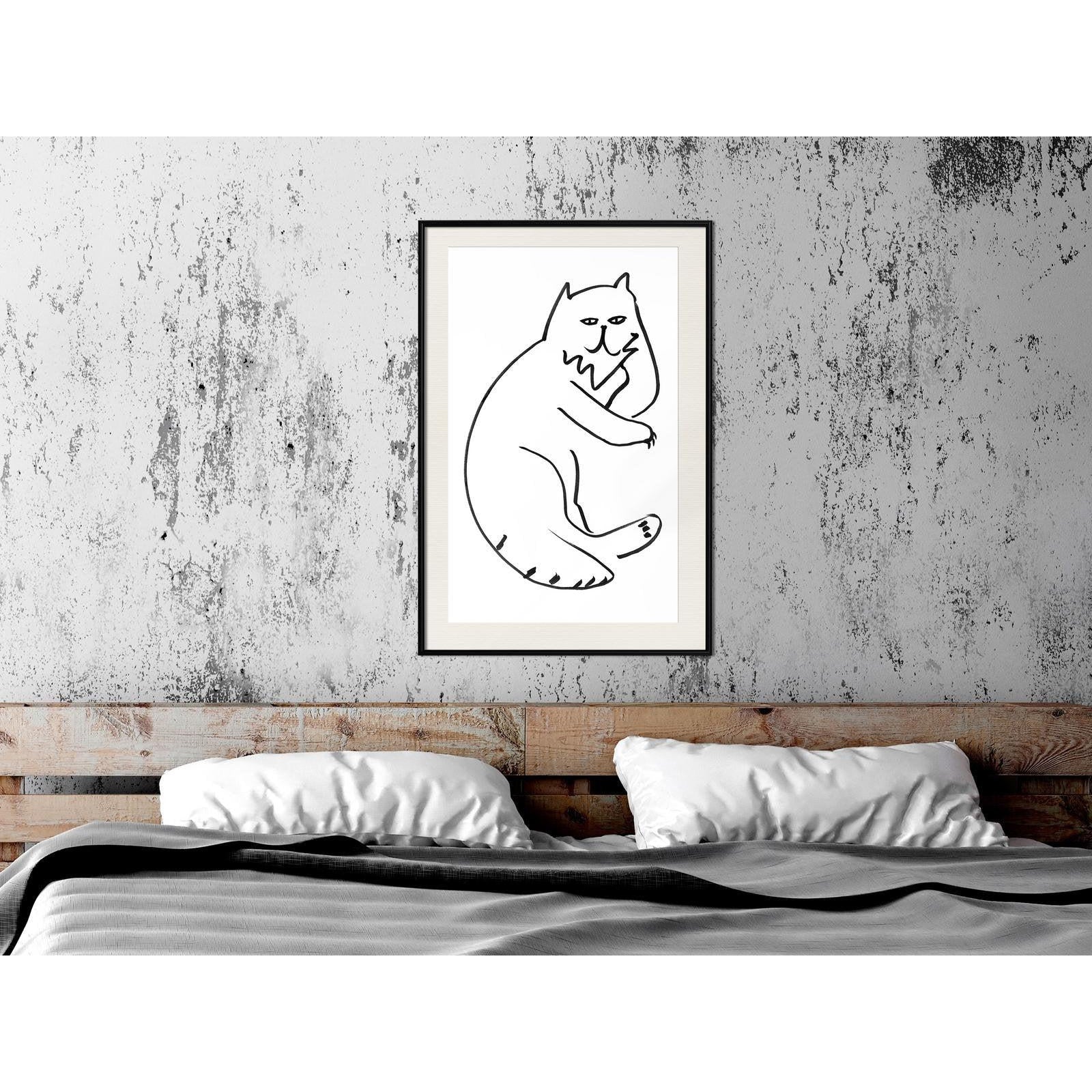 Inramad Poster / Tavla - Fluffy Rest-Poster Inramad-Artgeist-peaceofhome.se