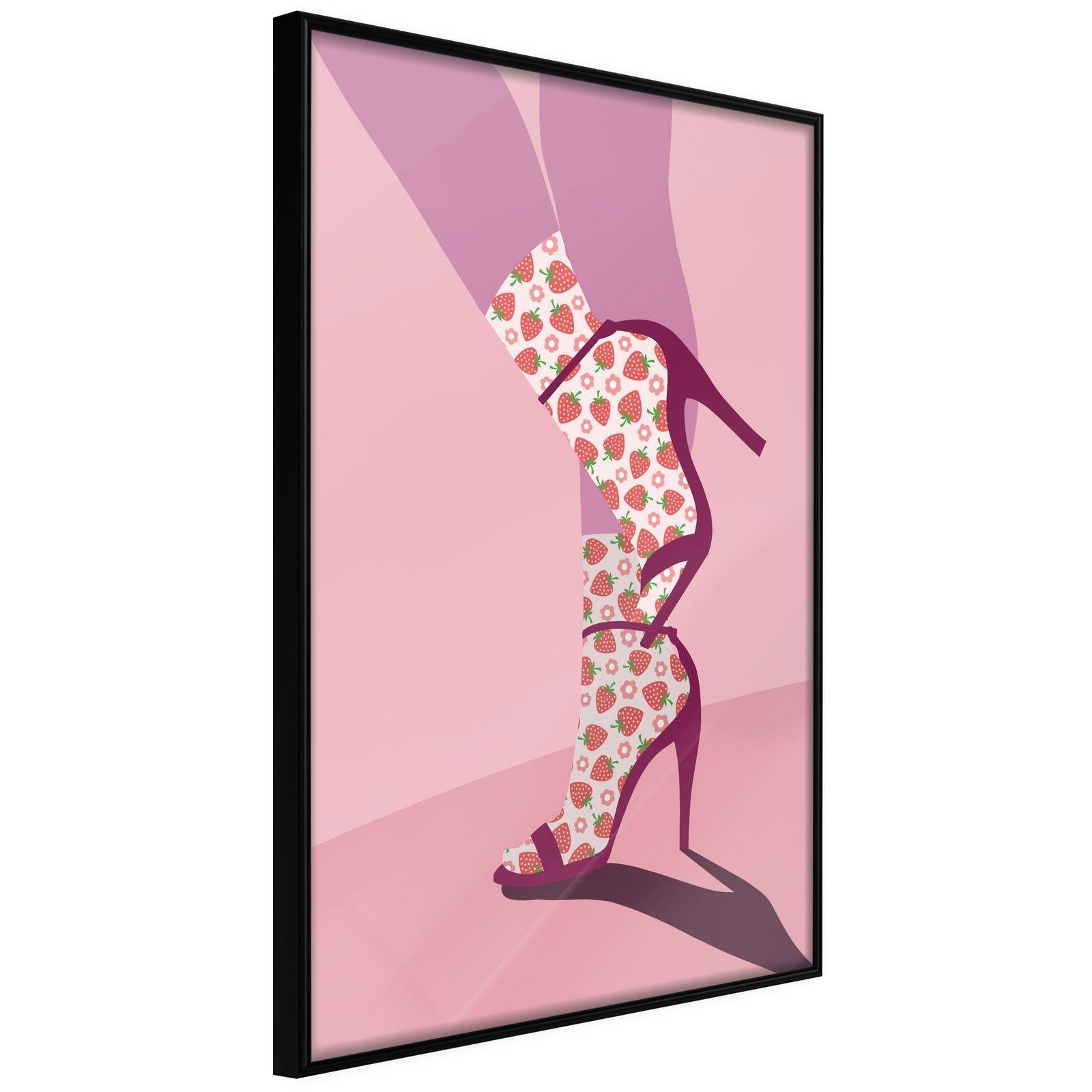 Inramad Poster / Tavla - Fruity Socks-Poster Inramad-Artgeist-20x30-Svart ram-peaceofhome.se