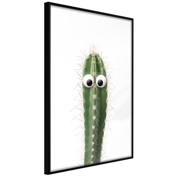 Inramad Poster / Tavla - Funny Cactus I-Poster Inramad-Artgeist-20x30-Svart ram-peaceofhome.se