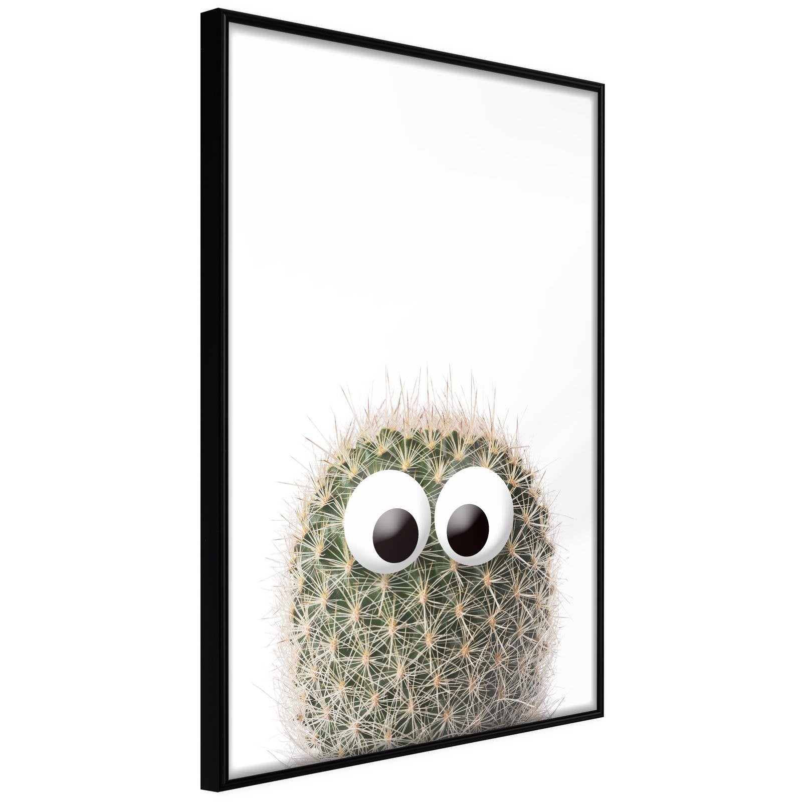 Inramad Poster / Tavla - Funny Cactus II-Poster Inramad-Artgeist-20x30-Svart ram-peaceofhome.se