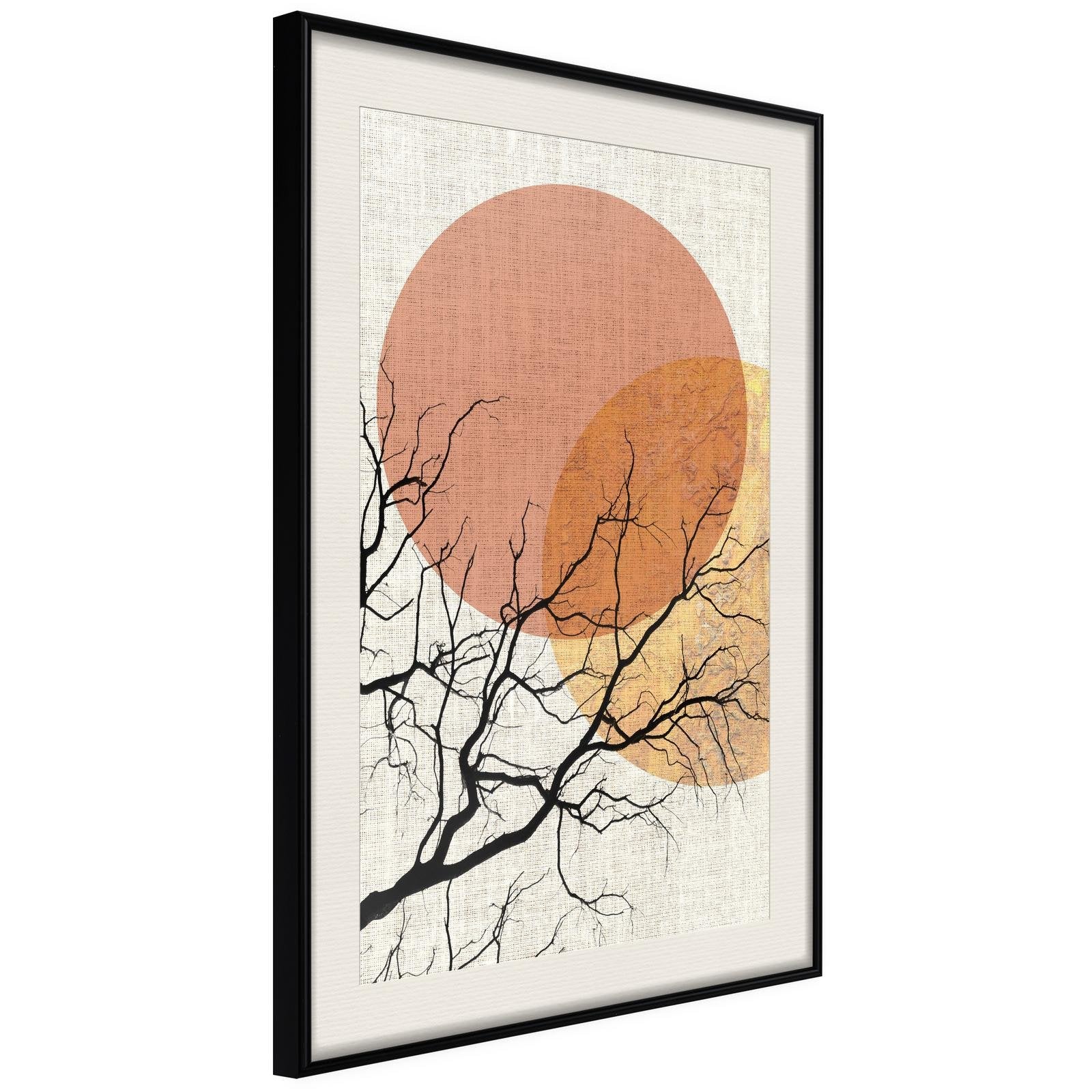 Inramad Poster / Tavla - Gloomy Tree-Poster Inramad-Artgeist-20x30-Svart ram med passepartout-peaceofhome.se