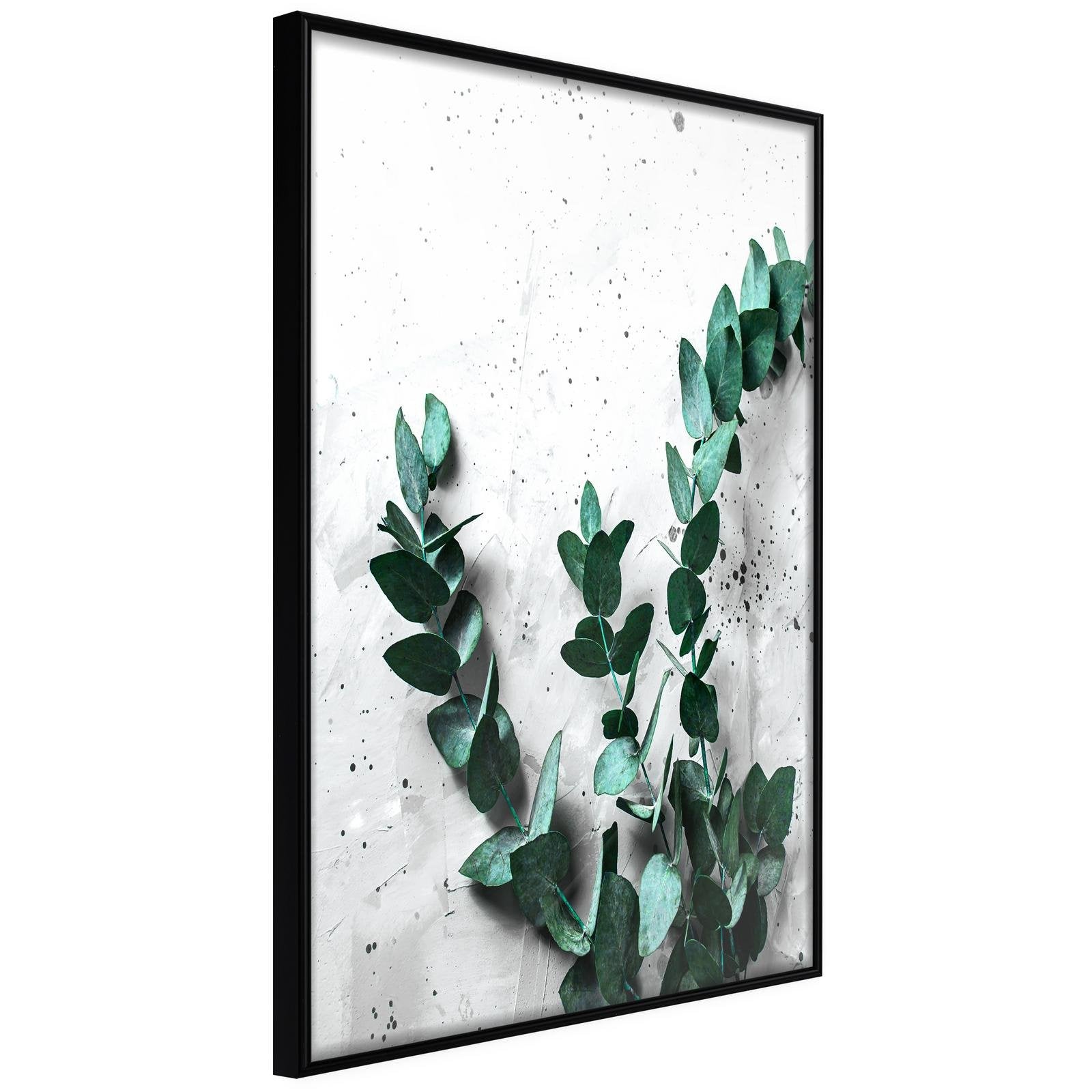 Inramad Poster / Tavla - Green Element-Poster Inramad-Artgeist-20x30-Svart ram-peaceofhome.se