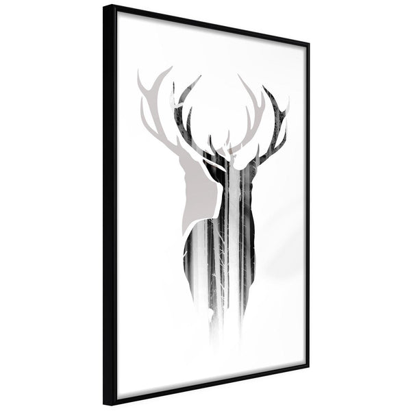 Inramad Poster / Tavla - Guardian of the Forest-Poster Inramad-Artgeist-20x30-Svart ram-peaceofhome.se