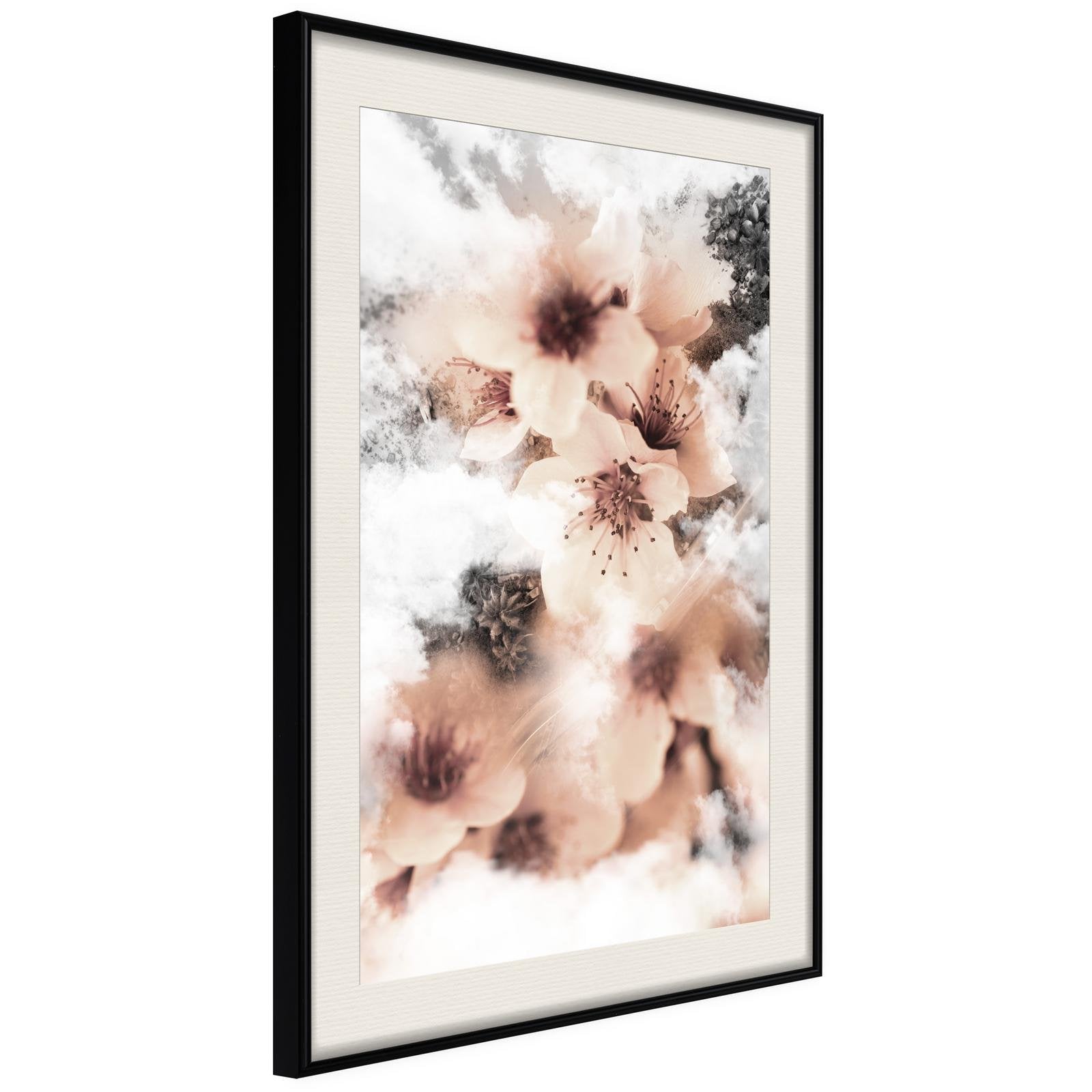 Inramad Poster / Tavla - Heavenly Flowers-Poster Inramad-Artgeist-20x30-Svart ram med passepartout-peaceofhome.se