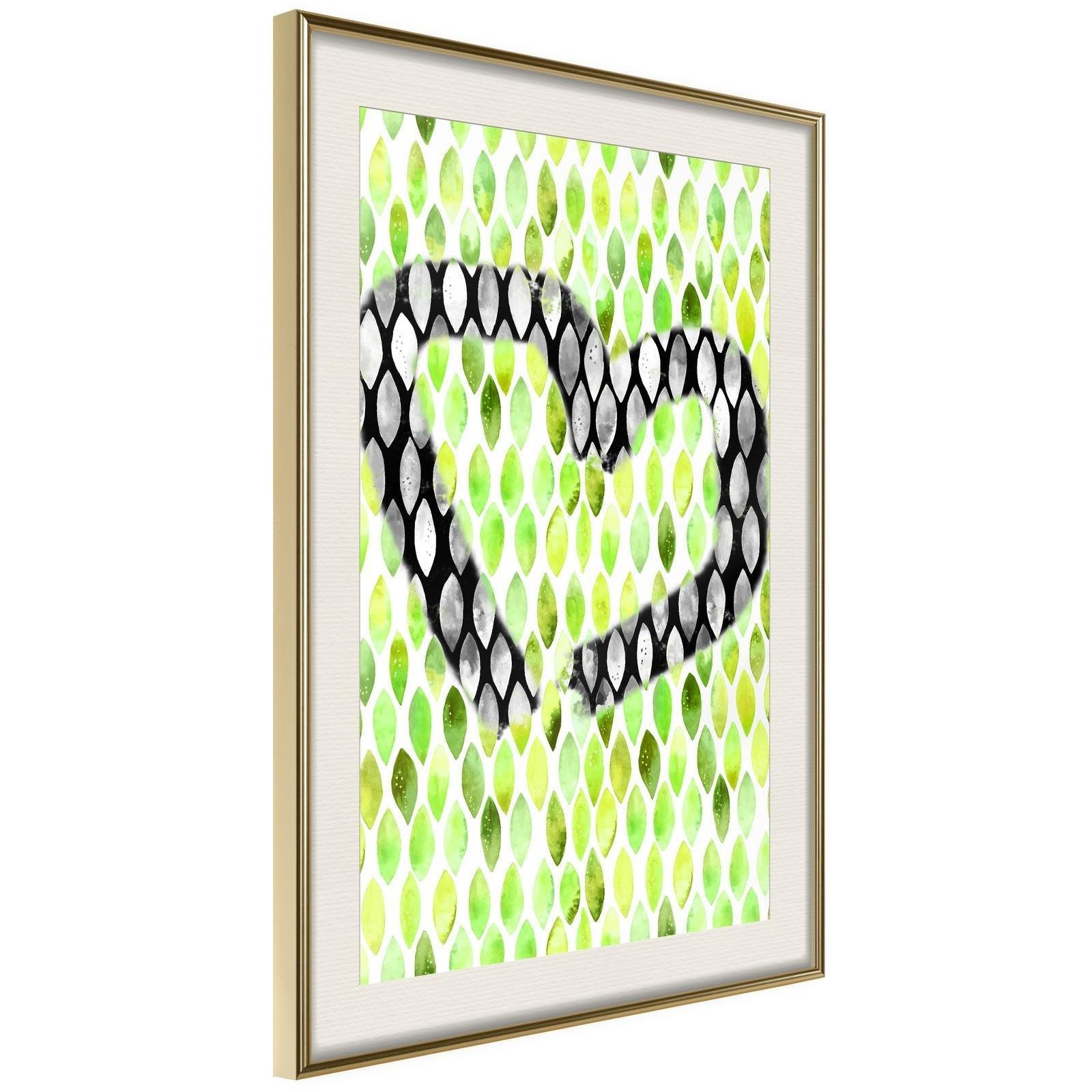 Inramad Poster / Tavla - I Love Limes-Poster Inramad-Artgeist-20x30-Guldram med passepartout-peaceofhome.se
