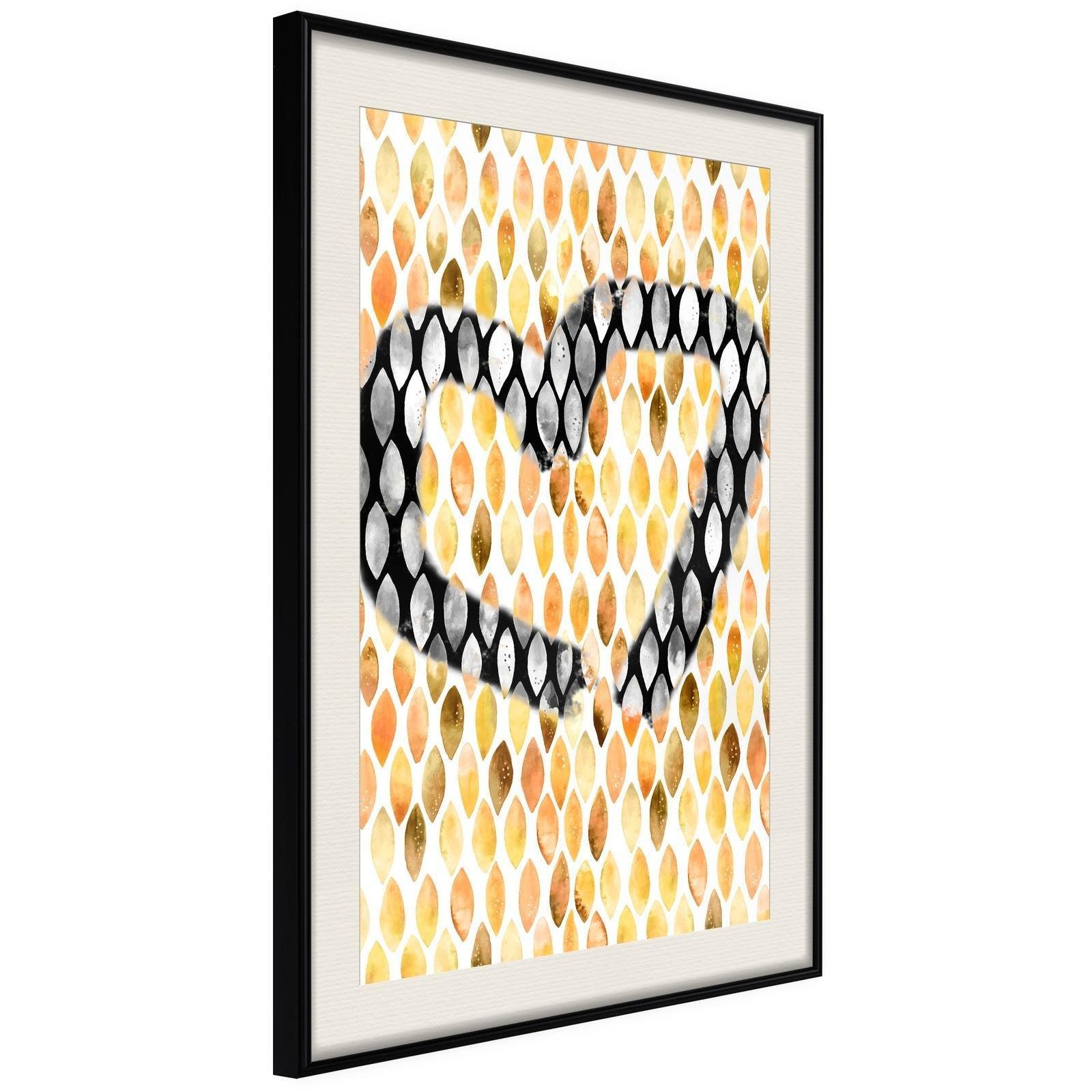 Inramad Poster / Tavla - I Love Oranges-Poster Inramad-Artgeist-20x30-Svart ram med passepartout-peaceofhome.se
