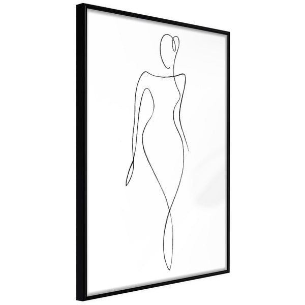 Inramad Poster / Tavla - Impeccable Figure-Poster Inramad-Artgeist-20x30-Svart ram-peaceofhome.se