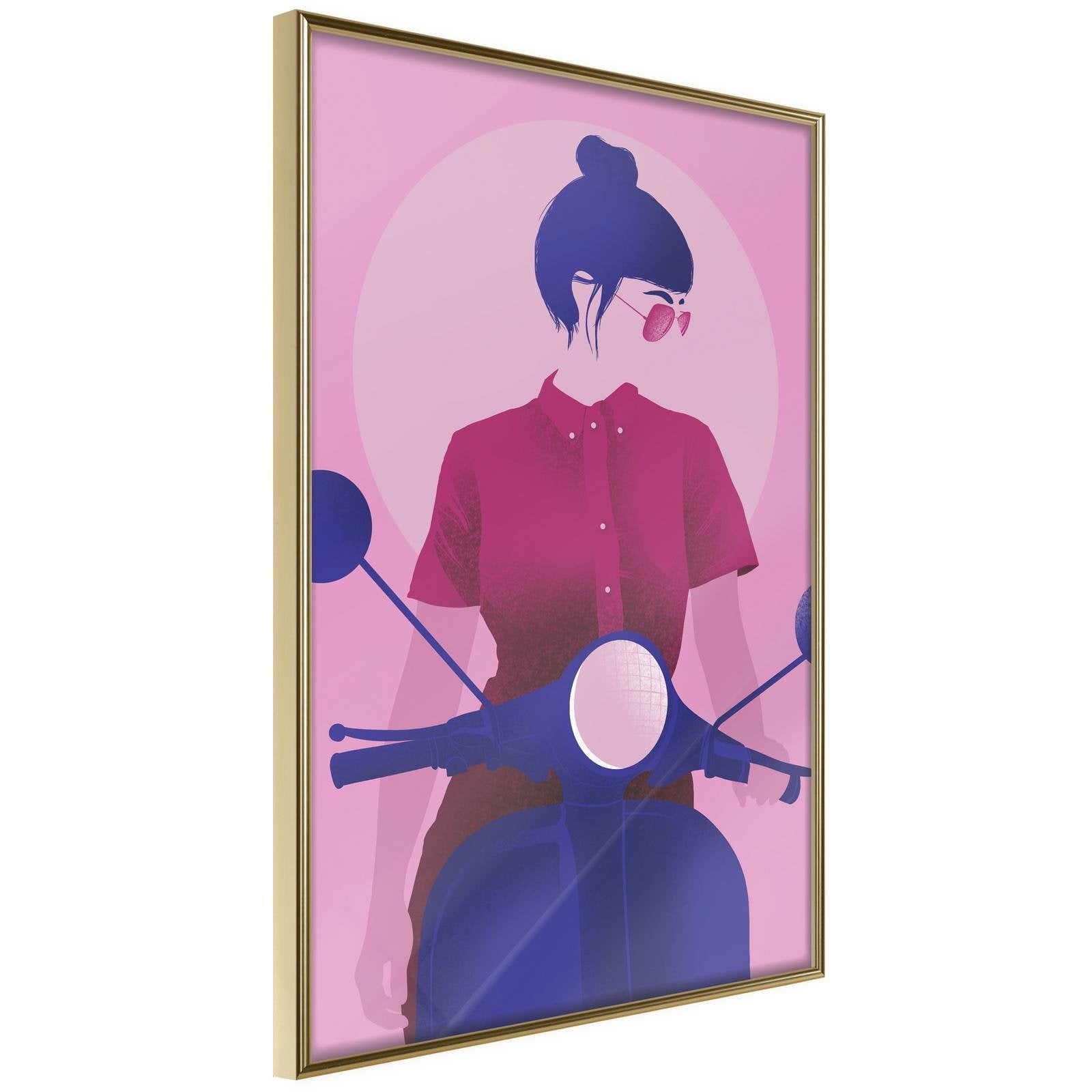 Inramad Poster / Tavla - Independent Girl-Poster Inramad-Artgeist-20x30-Guldram-peaceofhome.se