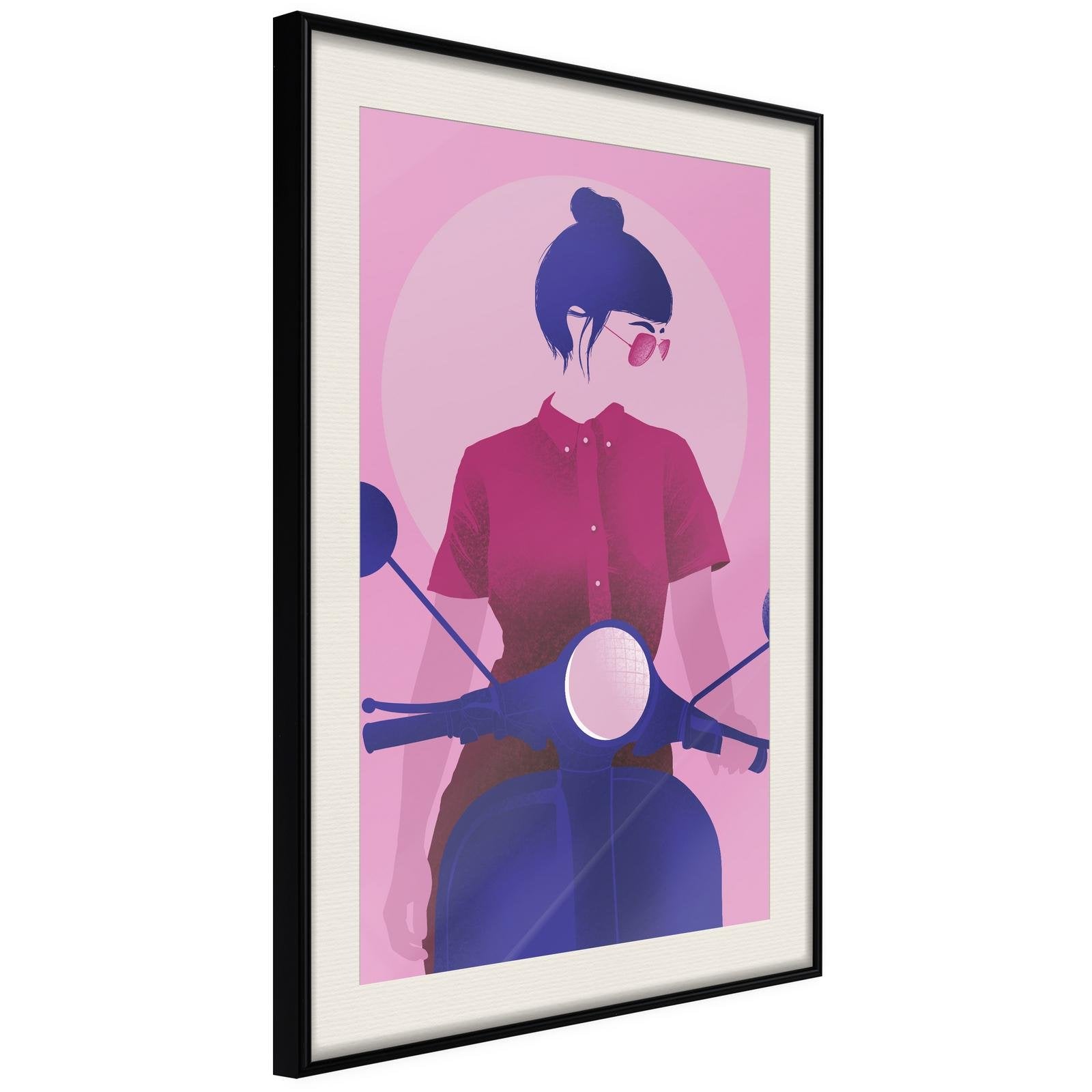 Inramad Poster / Tavla - Independent Girl-Poster Inramad-Artgeist-20x30-Svart ram med passepartout-peaceofhome.se