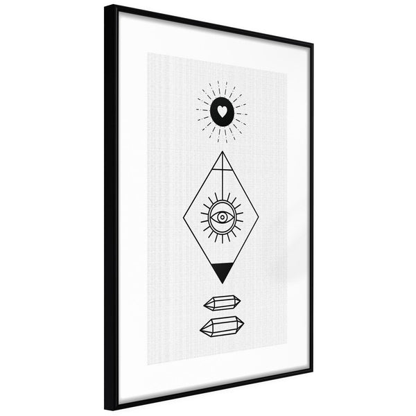 Inramad Poster / Tavla - Intuition-Poster Inramad-Artgeist-20x30-Svart ram-peaceofhome.se