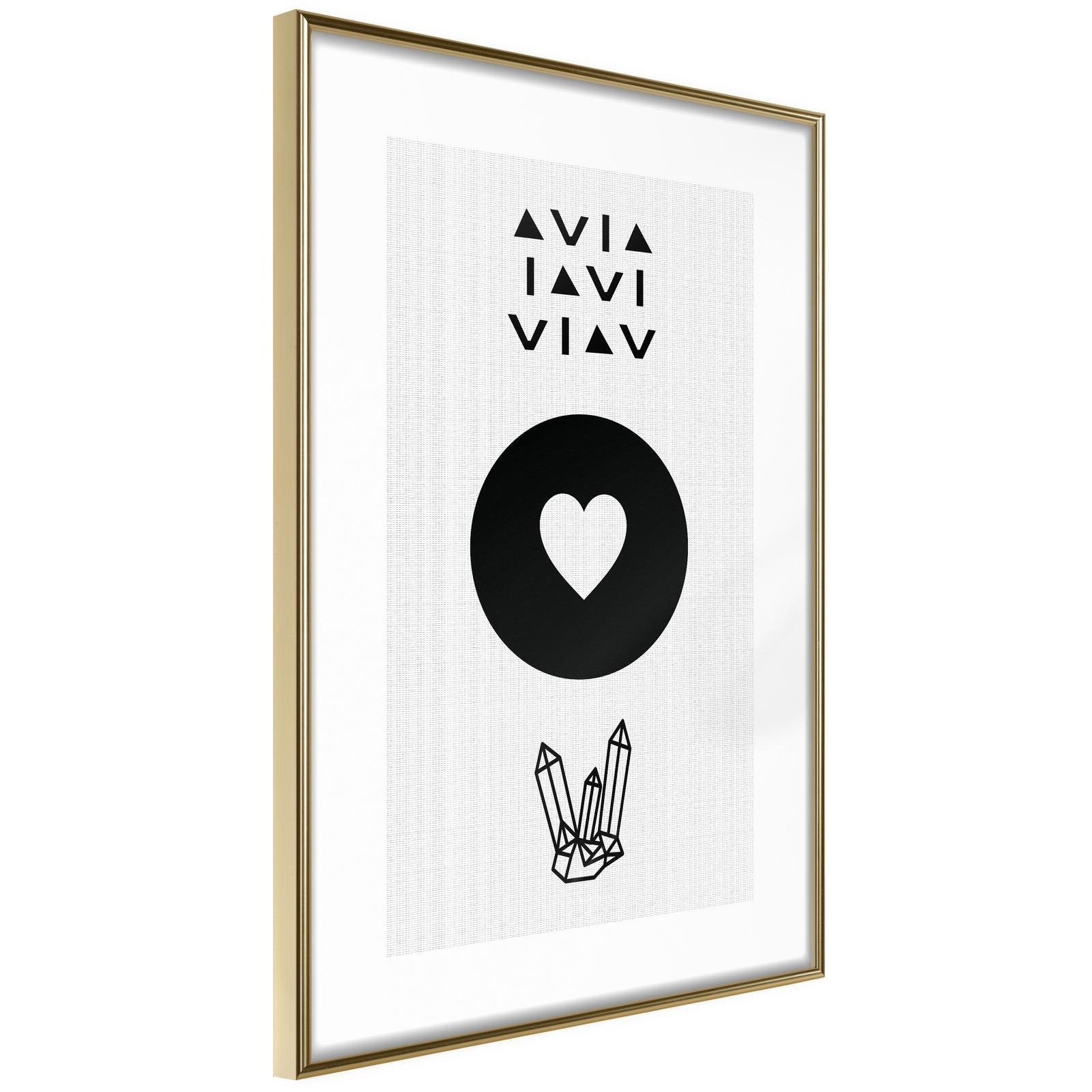 Inramad Poster / Tavla - Kindness-Poster Inramad-Artgeist-20x30-Guldram-peaceofhome.se