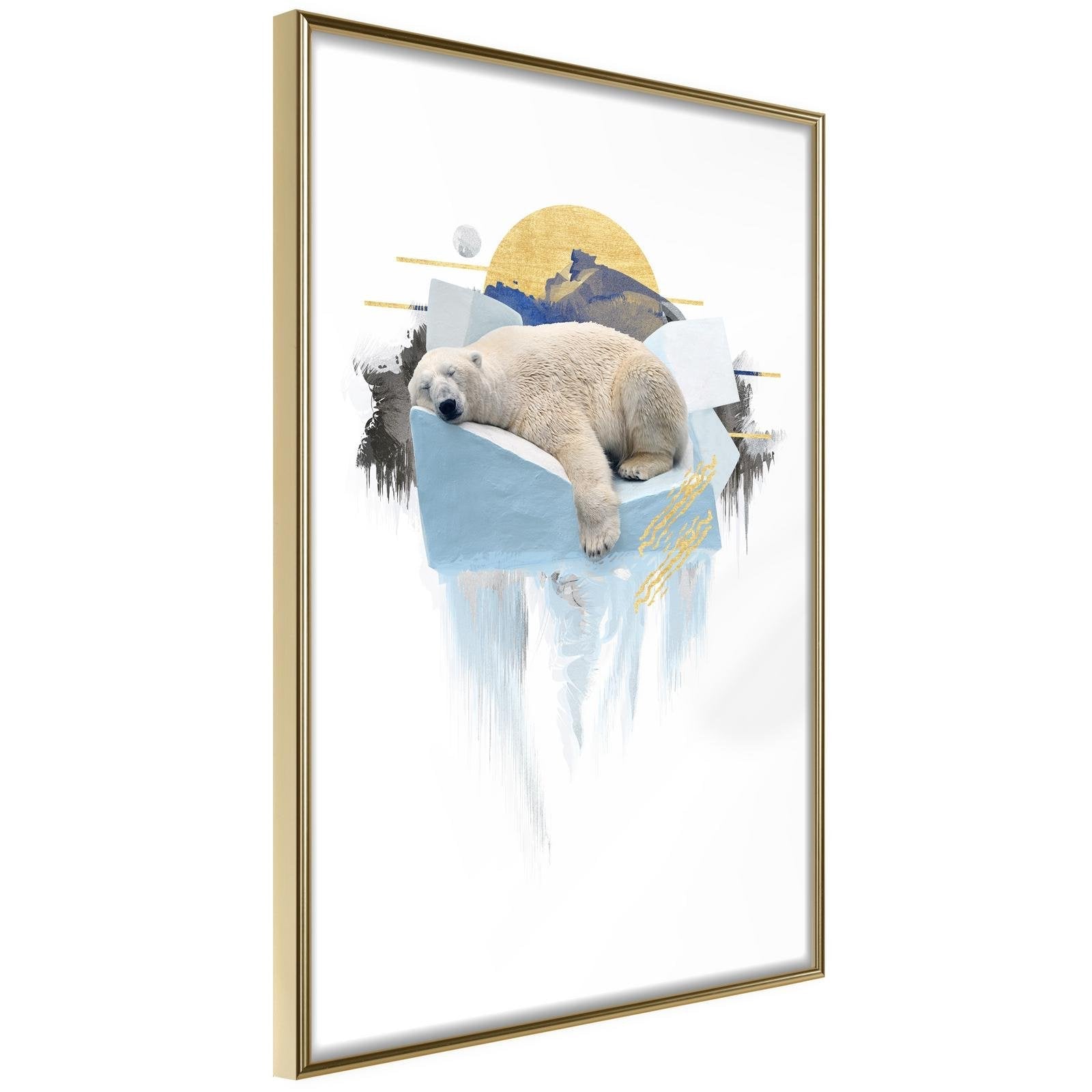 Inramad Poster / Tavla - King of the Arctic-Poster Inramad-Artgeist-20x30-Guldram-peaceofhome.se