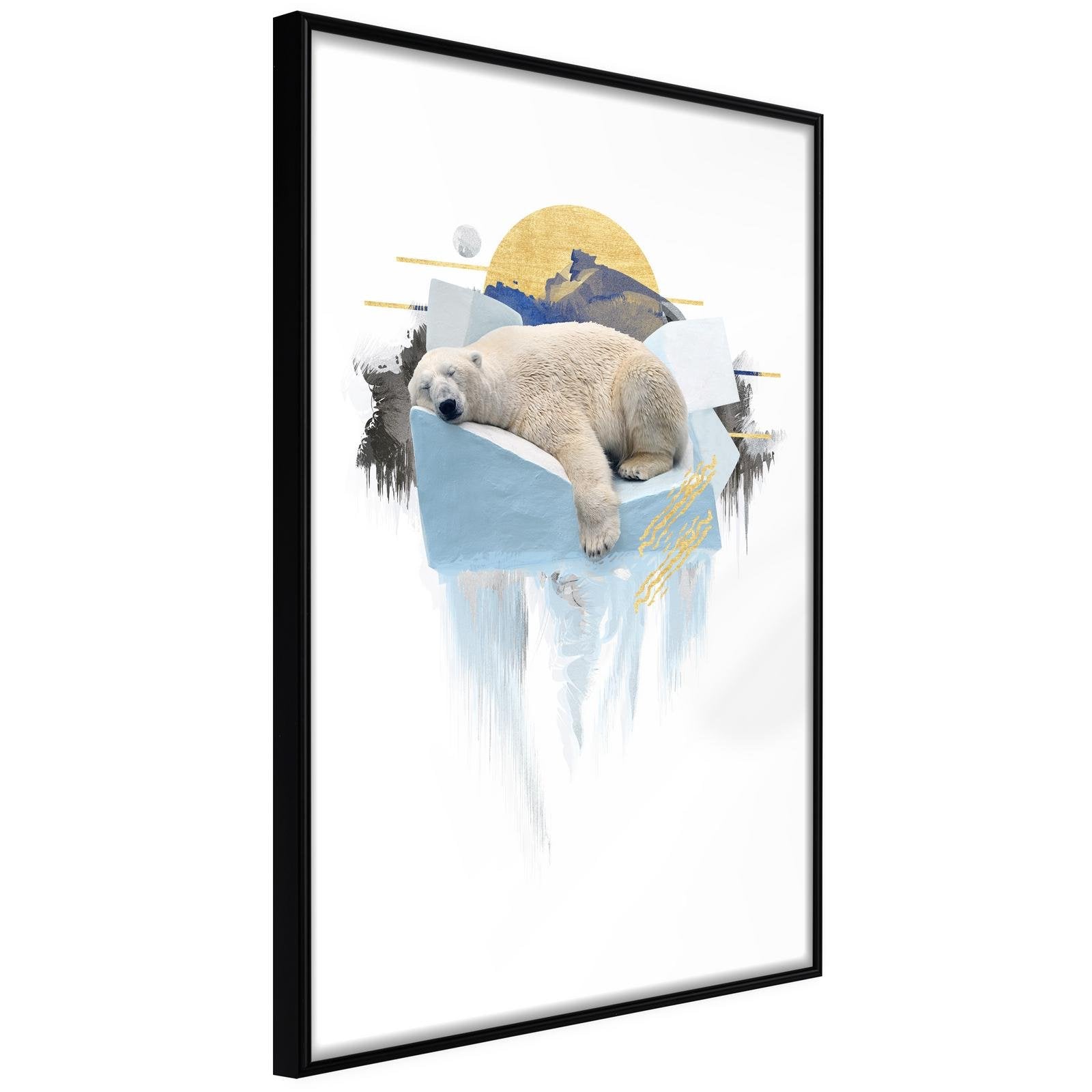 Inramad Poster / Tavla - King of the Arctic-Poster Inramad-Artgeist-20x30-Svart ram-peaceofhome.se