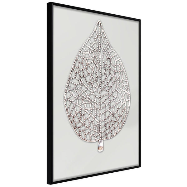Inramad Poster / Tavla - Leaf-Shaped Pendant-Poster Inramad-Artgeist-20x30-Svart ram-peaceofhome.se