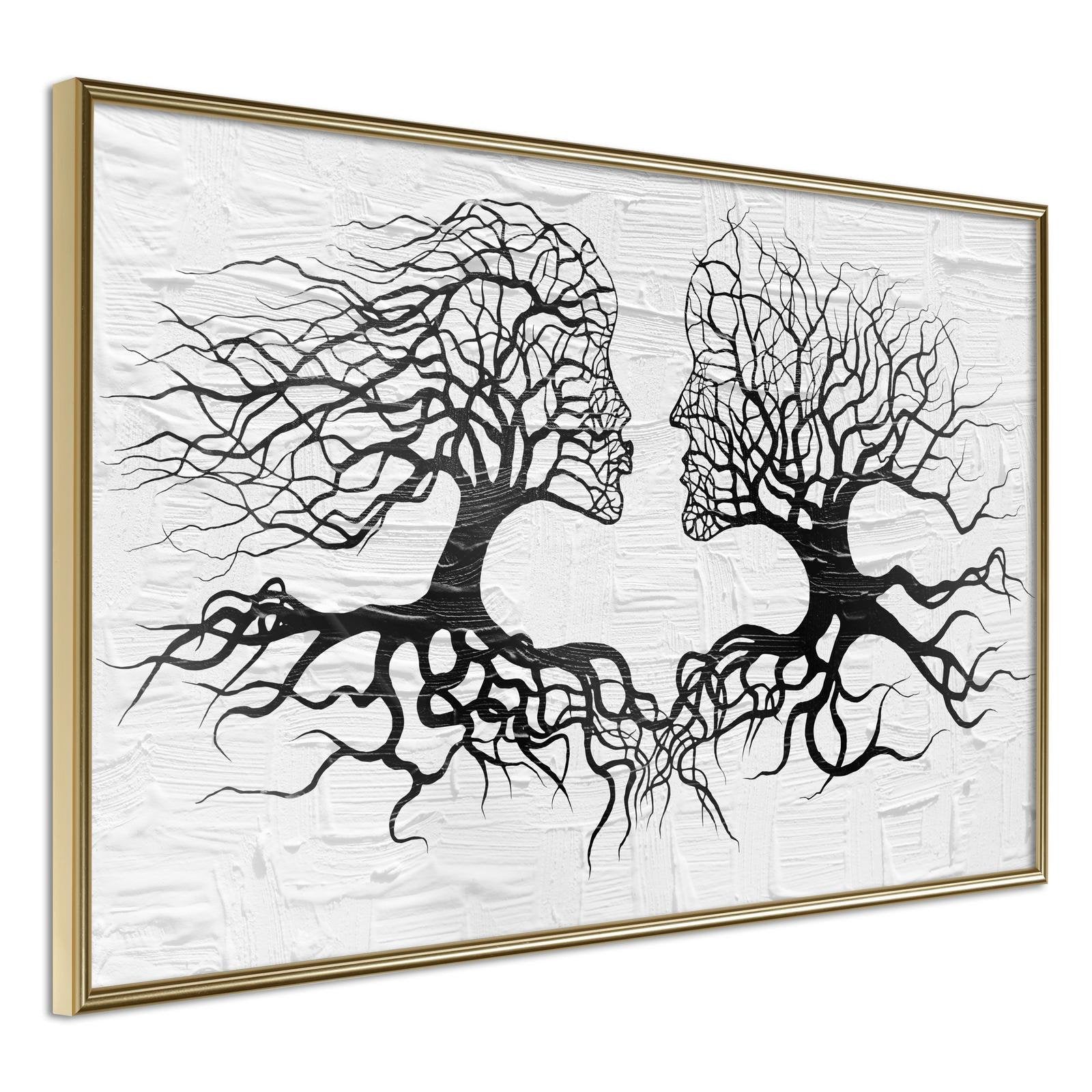 Inramad Poster / Tavla - Like the Old Trees-Poster Inramad-Artgeist-30x20-Guldram-peaceofhome.se