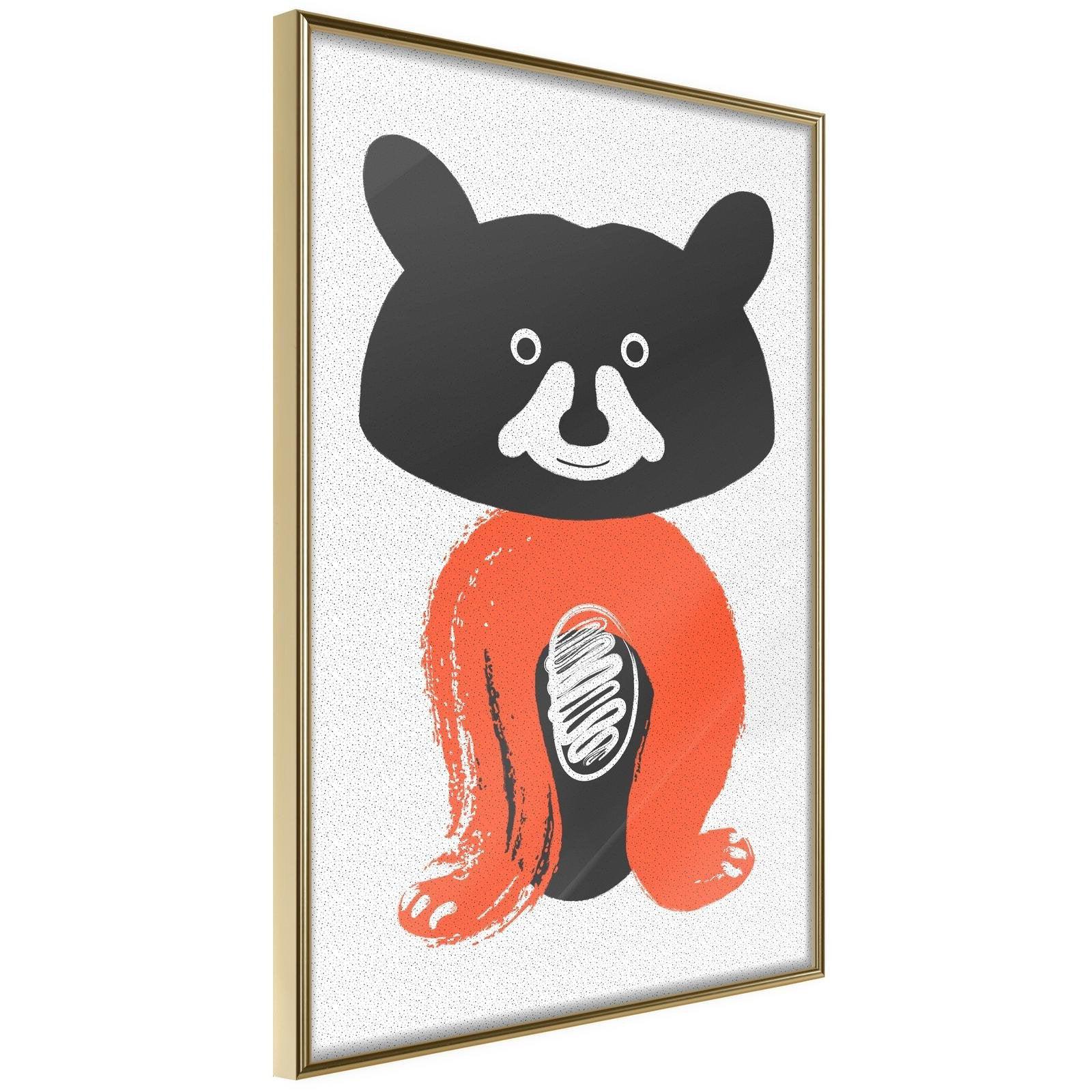 Inramad Poster / Tavla - Little Bear-Poster Inramad-Artgeist-20x30-Guldram-peaceofhome.se