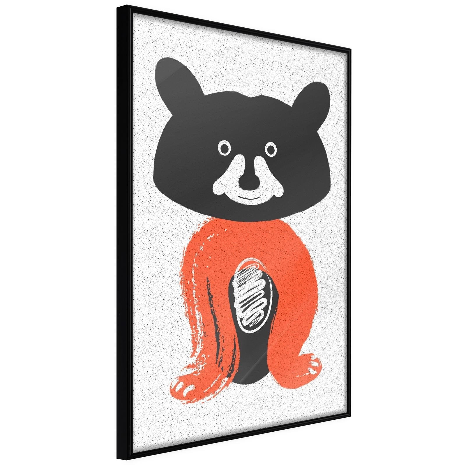 Inramad Poster / Tavla - Little Bear-Poster Inramad-Artgeist-20x30-Svart ram-peaceofhome.se