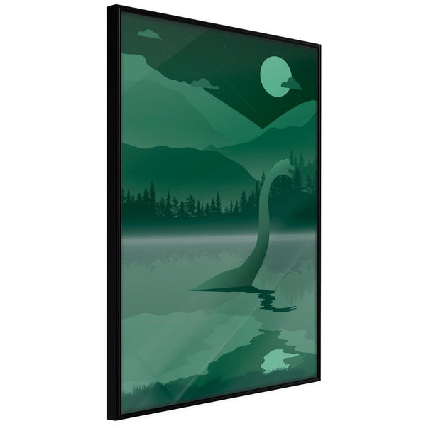 Inramad Poster / Tavla - Loch Ness [Poster]-Poster Inramad-Artgeist-20x30-Svart ram-peaceofhome.se
