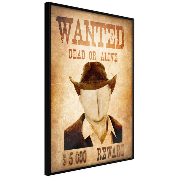 Inramad Poster / Tavla - Long Time Ago in the Wild West-Poster Inramad-Artgeist-20x30-Svart ram-peaceofhome.se