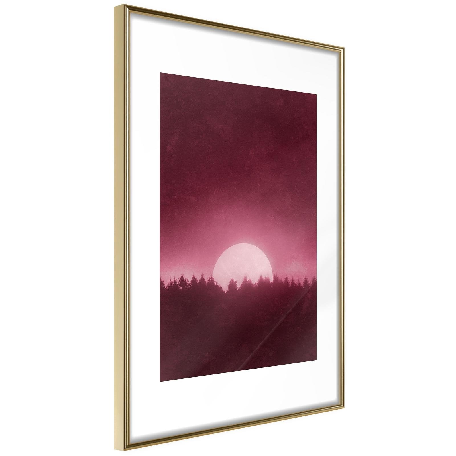 Inramad Poster / Tavla - Moonrise-Poster Inramad-Artgeist-20x30-Guldram-peaceofhome.se